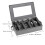 2X Silverware Box,Flatware Organizer with Zipper Lid, 5 Compartment Cutlery Case with Adjustable Divider and Handle 10