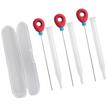 Professional Grades 3Pcs Cake Thermometers Needle In Storage Box