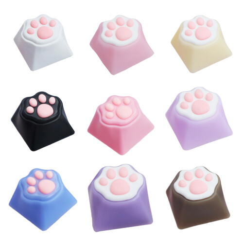 CatPaw Keycap Personality ABS Silicone Soft-dark purpl 1
