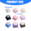 CatPaw Keycap Personality ABS Silicone Soft-dark purpl 4