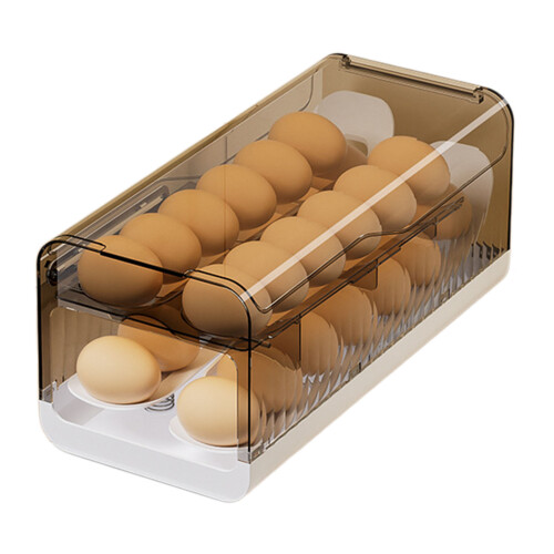 Praktische Eierbox für Kühlschrank und-Helles Luxusgrau