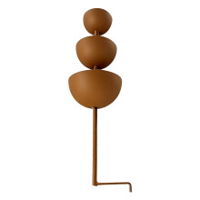 3 Tiered Iron Wild Bird Drinking Bowl For Outdoor Birds-copper