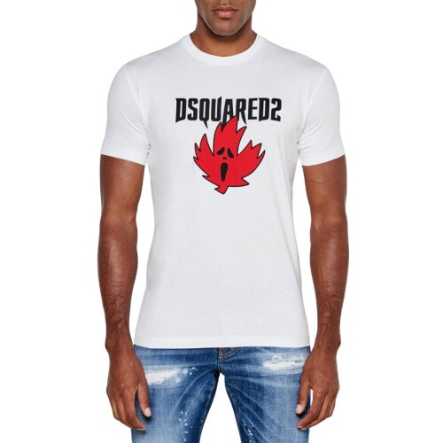 Dsquared2 DSquared2 Mens Ghost Maple Leaf Cool Fit T-Shirt 1