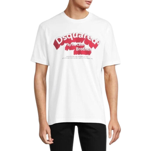 Dsquared2 DSquared2 Mens Logo Flocked T-Shirt 2
