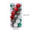 30pcs Clear Plastic Christmas Tree Ornaments 6cm 2