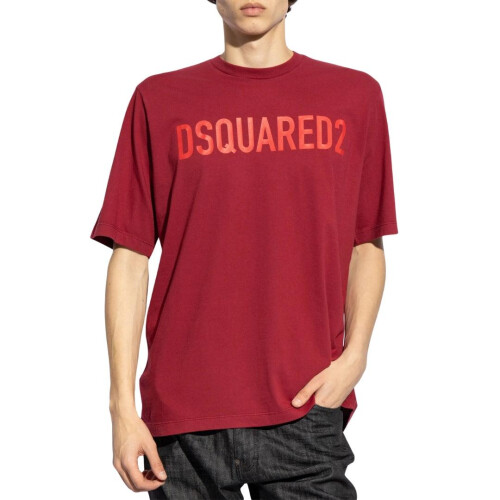 Dsquared2 (M, Red) DSquared2 Mens Logo T-Shirt 1