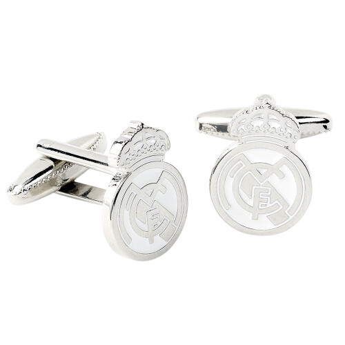 Real Madrid CF Silver Painted Cufflinks 1
