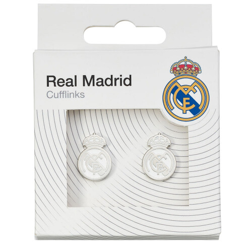 Real Madrid CF Silver Painted Cufflinks 2
