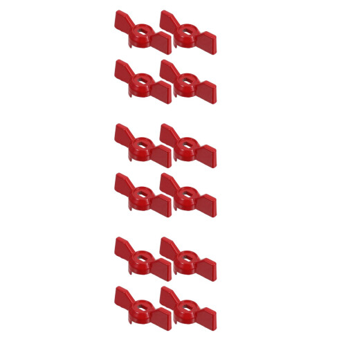 12Pièces Remplacement Aluminium Rouge Pour Robinet 2