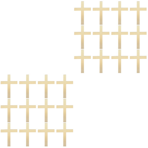 24Pièces Topper Gâteau Croix En Pour Communion 1