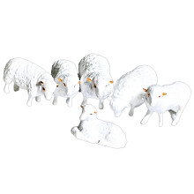 Farm Animal Figure Model 1:87 Hand Painted-A Group Of Lambs