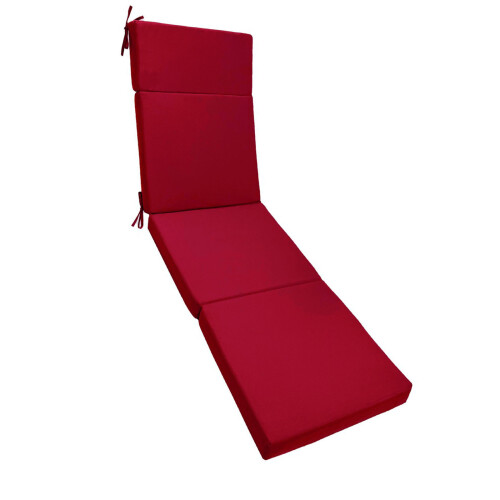 Coussin de chaise longue lavable avec fermetures-Bourgogne