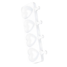 Moule à crème glacée en Silicone à 4 cavités,-en forme de coeur
