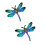 2pcs Decorative Iron Dragonflies Hangings Decoration for-A 1