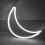 YUEHAO LED Maan Neon Wandlamp USB/batterijvoeding 2