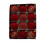 Christmas Tree Ornaments Red Flocked Balls 6cm 12pcs 2