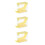 3Pcs Compact Yellow Cotton Roll Storage Box with Easy Press Dispensing 2