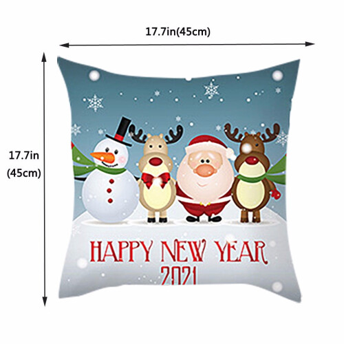 Christmas letter pattern pillow case white standard size 1