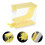 3Pcs Compact Yellow Cotton Roll Storage Box with Easy Press Dispensing 8