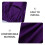 4Pièces Protège Siège Violet En Tissu 4