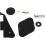 1 Set Black Pickguard /Cavity Pickup Selector Plate /Bracket/Screws & 1 Pcs Split Audio Taper Push/Pull Potentiometer 2