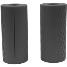 Aparelho de levantamento de peso olímpico aprimorado, com pegas grossas de borracha de silicone de alta densidade, antiderrapantes, ideal para