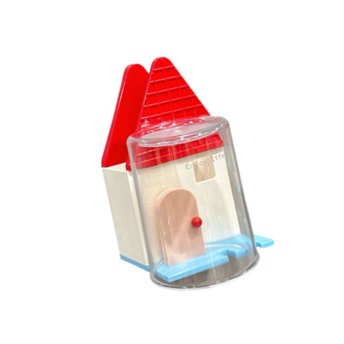 Space Saving Wall Mounted Toothbrush Stand With Ventilation-Red