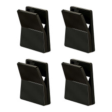4 stuks moderne muurclips houden uw spullen netjes en-Zwart