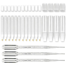 16Pcs Empty Marker with 3 Droppers Plastic Empty Acrylic Paint