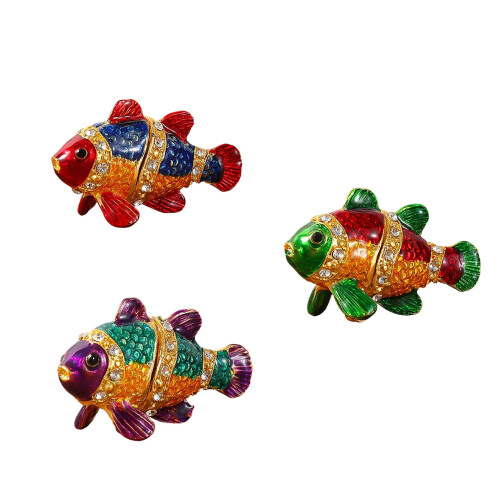 Unique Lucky Fish Pattern Decorative Storage Box For-zi liu 1