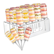 Acrylic Cake Storage Cylinders Set Of 25 With 20 Position Stand