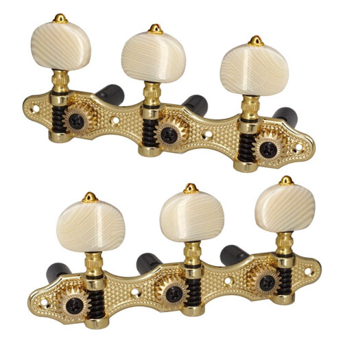 2X Classical Guitar Tuning Peg Acoustic Guitar Tuners 1:18 Tuning Key 3 Left 3 Right Guitars Knobs Replacement 2