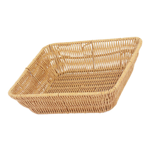 Modern Woven Imitation Rattan Fruit Basket-Larg Square