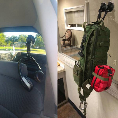 10Pcs/Set Car Tent Suction Cup Hook Suction Cup Anchor with Securing Hook Camping Tarp Easy Install 1