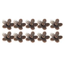 Support de parfums en forme de fleur, 10 pièces, Mini-cuivre