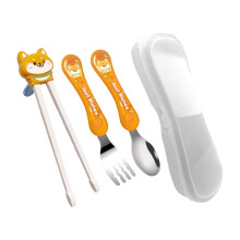 Beginner Friendly Kids Chopsticks Dining Group Contains Spoon-5