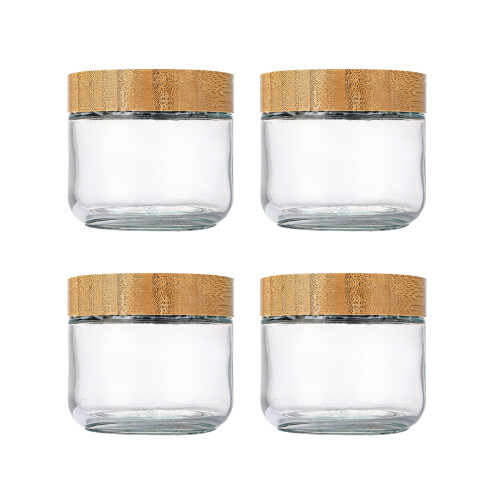 Multifunktionale Küchengläser aus Glas mit-300 ml 4er-Pack