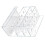 Modern Whiteboard Accessory 10 Slot Marker Holder With-Clear 1