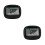 2Pièces Compteur De Pas Portable ABS Noir Simple À Attacher 3