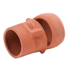 Whimsical Tribal Molded Face Pot produced From Durable