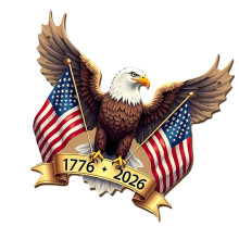 US 250th Welcome Door Decoration Patriotic Wooden-SCM2412 2