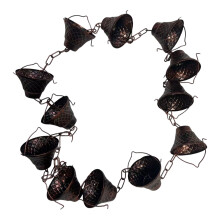 Rain Chain for Gutters Outside Downspouts Catcher-bronze
