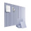 6Pcs Felt Slatted Bulletin Board with-Light Grey 1