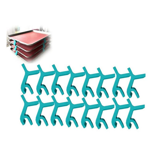 16PCS Tray Stackers Baking Sheet Stackers Baking Sheet Rack Tray Stackers for Cookie Sheets for Kitchen, Picnic, BBQ 1