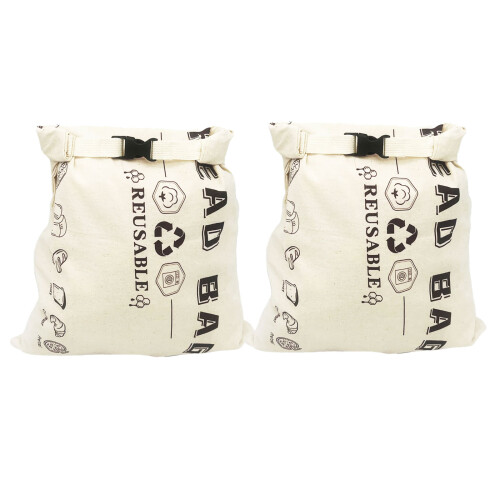 Natural Wax Treated Cotton Bread Container Ideal For-MB003
