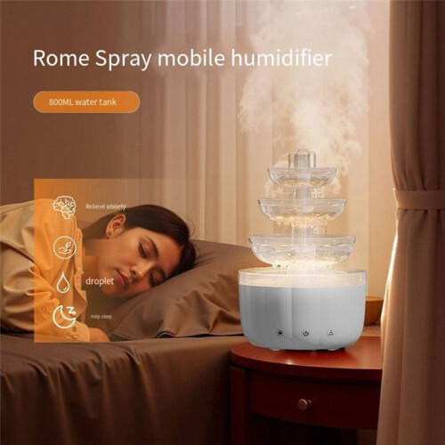Cloud Rain Humidifier with LED Mood Light & Essential Oil Diffuser Rain Sounds White Noise Diffuser for Bedroom 1