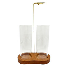 Basic Wood Frame Glass Excellent For Home-Retro color
