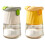 Practical Glass Condiment Dispenser With Ergonomic-Green 2