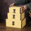 User Friendly Wooden Storage Container Leather Cover Lockable-C 7