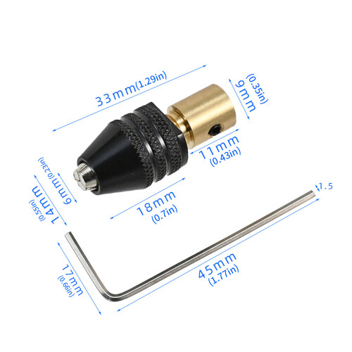 Mandrin de perçage à serrage automatique, plusieurs-3.175mm 2